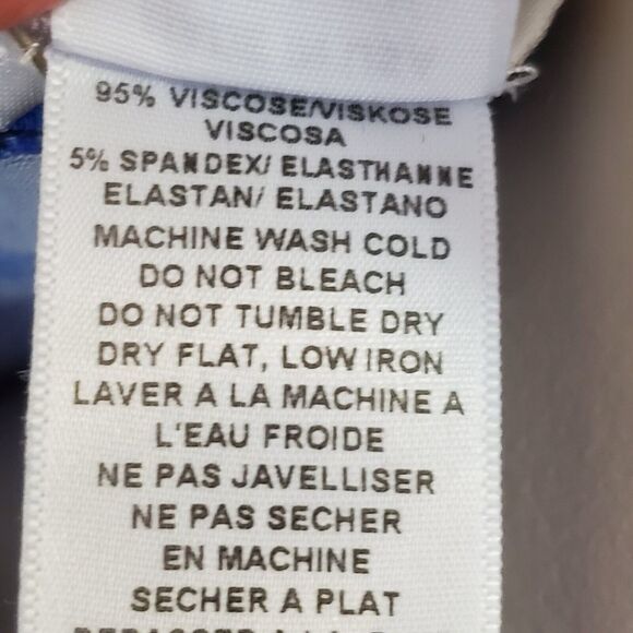 Corey Lynn Calter XS Striped Midi Dress Sleeveless Blue Turquoise Anthropologie - Picture 8 of 8